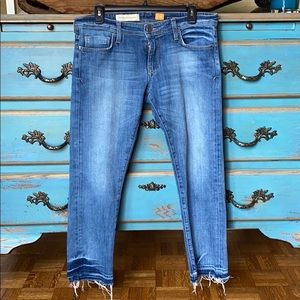 Anthropologie Pilcro & the Letterpress Raw Hem jeans